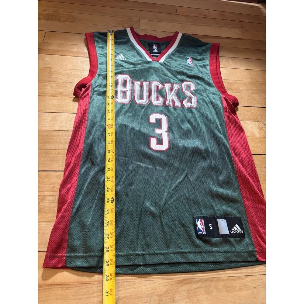 Adidas Milwaukee Bucks Brandon Jennings #3 small S NBA Green Basketball Jersey